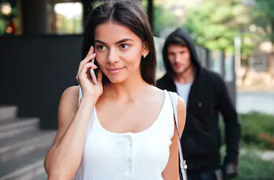 stalker stock photo